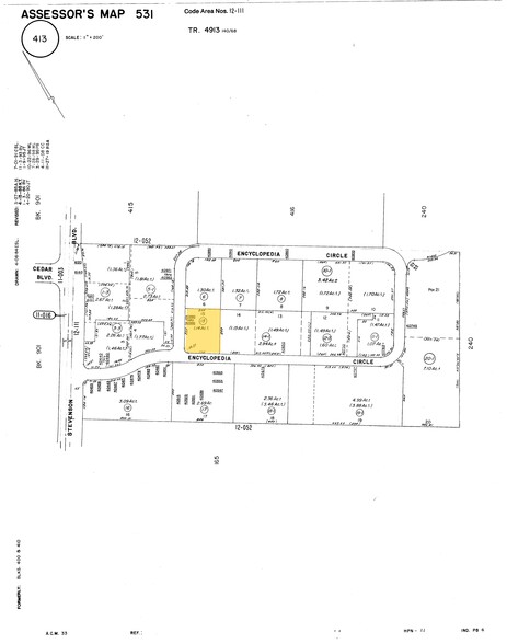 40990-40994 Encyclopedia Cir, Fremont, CA for lease - Plat Map - Image 3 of 4