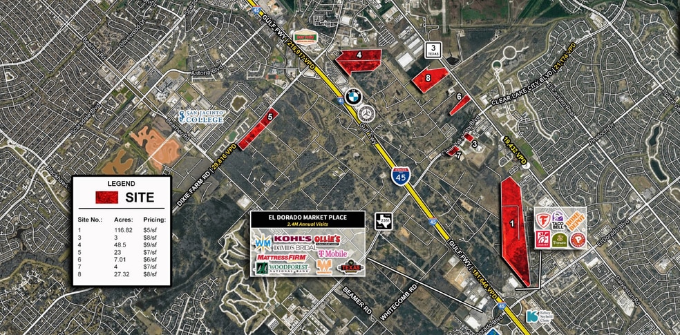 Multiple parcels located in Webster, TX portfolio of 7 properties for sale on LoopNet.com - Building Photo - Image 1 of 1