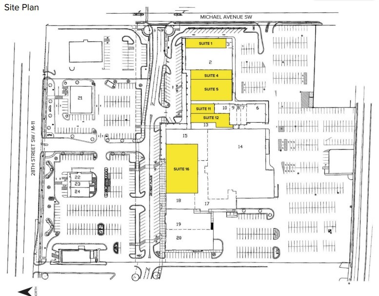 1216-1284 28th St SW, Grand Rapids, MI for lease Floor Plan- Image 1 of 1