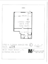 1750 N Florida Mango Rd, West Palm Beach, FL for lease Floor Plan- Image 1 of 1