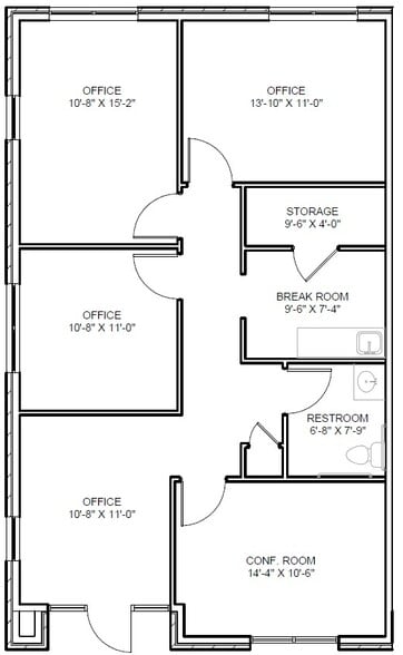 1630 W Prosper Trl, Prosper, TX for lease - Floor Plan - Image 2 of 14