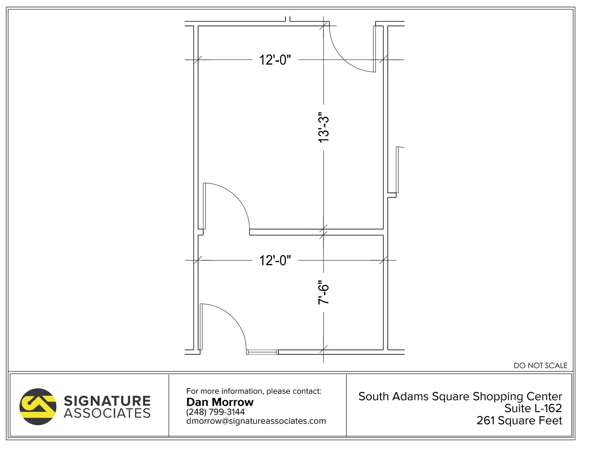 725 S Adams Rd, Birmingham, MI for lease Floor Plan- Image 1 of 1