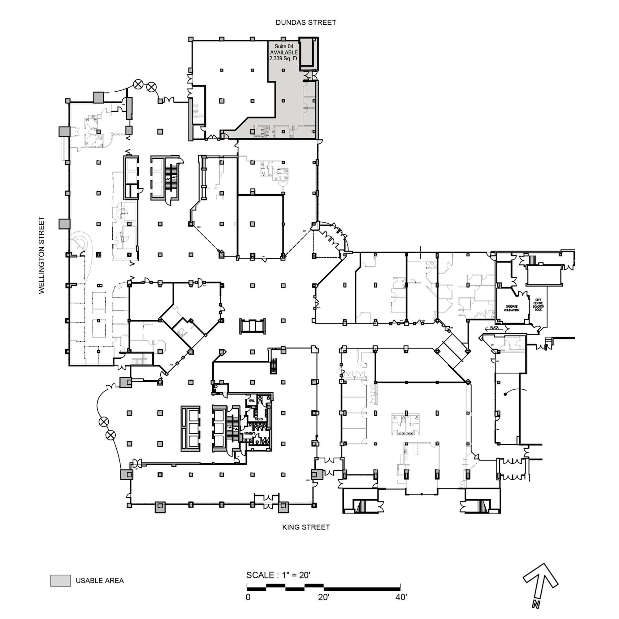 380 Wellington St, London, ON for lease Floor Plan- Image 1 of 1