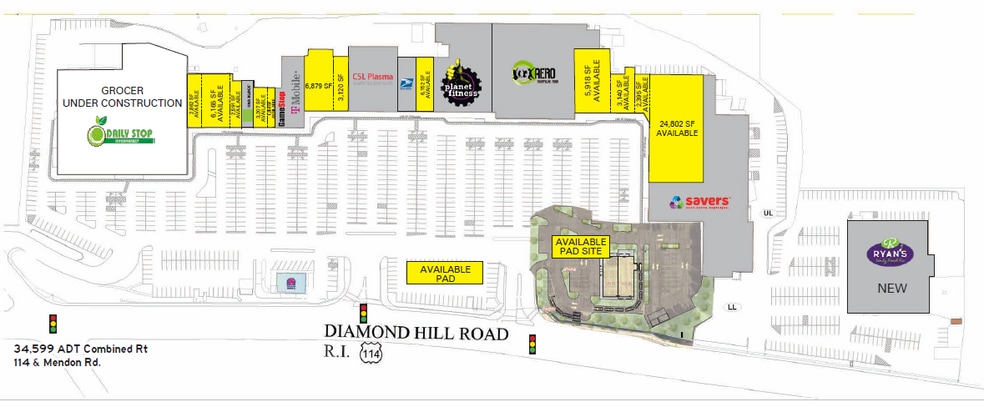 1500 Diamond Hill Rd, Woonsocket, RI for lease - Building Photo - Image 2 of 5