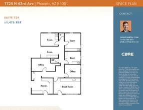 7725 N 43rd Ave, Phoenix, AZ for lease Floor Plan- Image 2 of 2