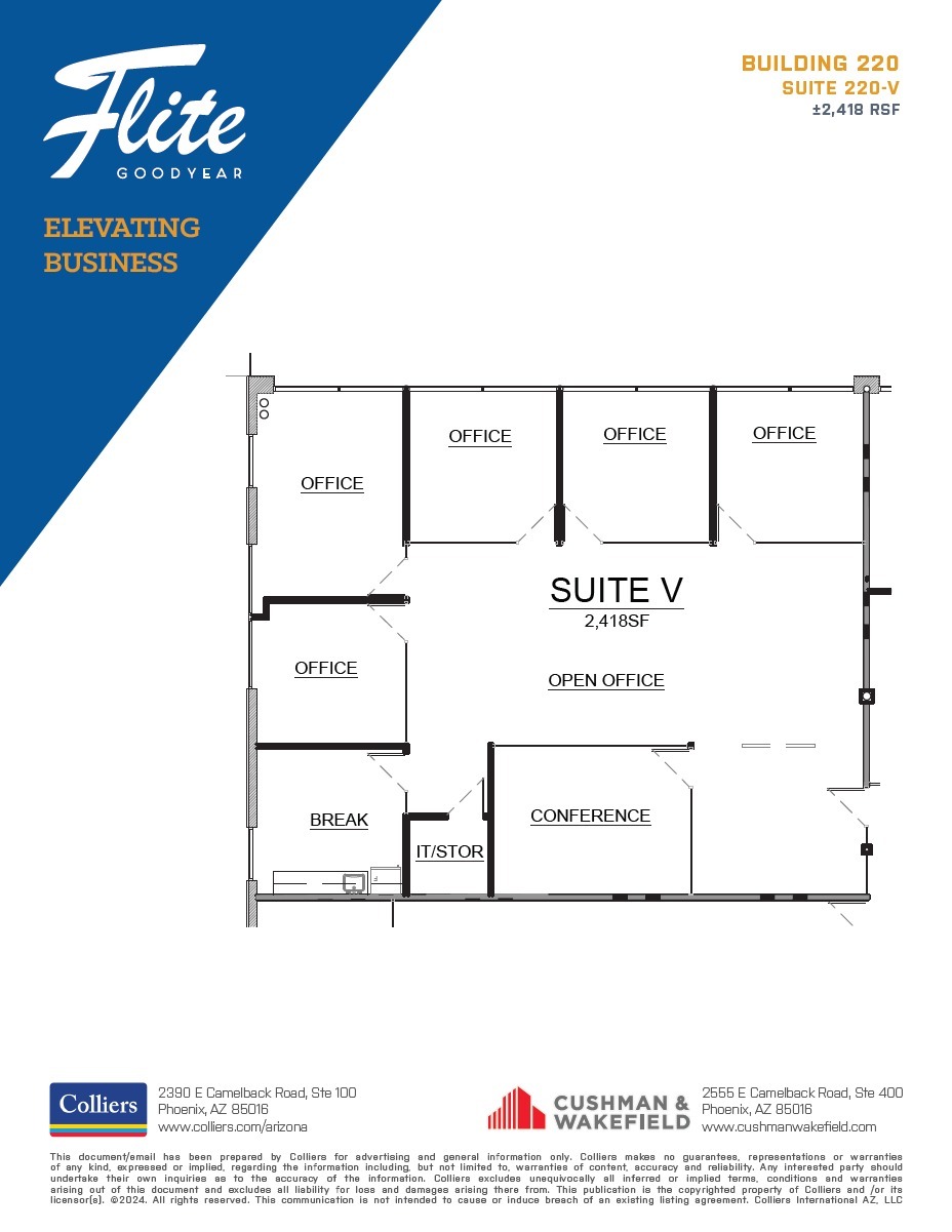 1300 S Litchfield Rd, Goodyear, AZ for lease Floor Plan- Image 1 of 6