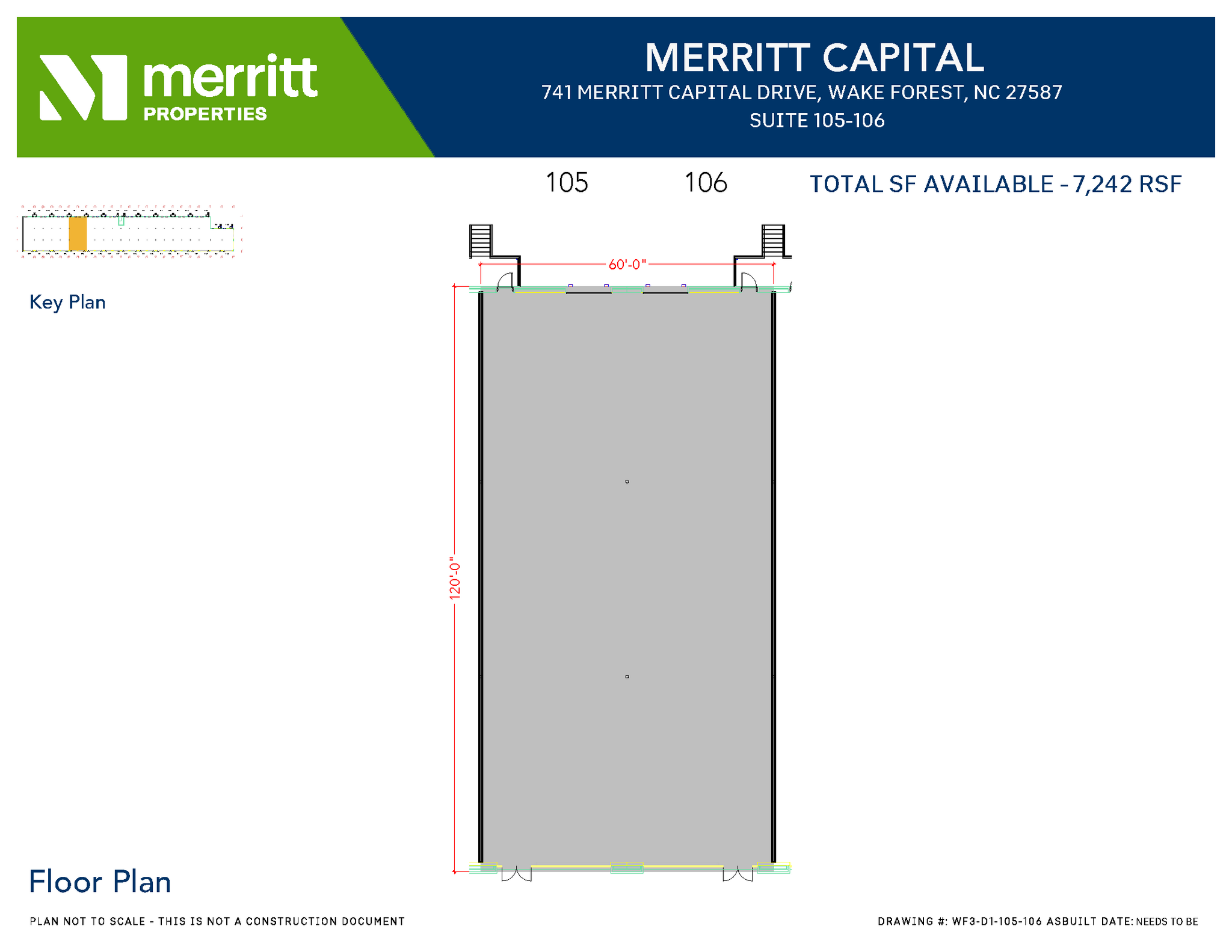 741 Merritt Capital Dr, Wake Forest, NC for lease Floor Plan- Image 1 of 1