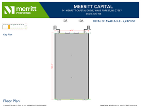 741 Merritt Capital Dr, Wake Forest, NC for lease Floor Plan- Image 1 of 1