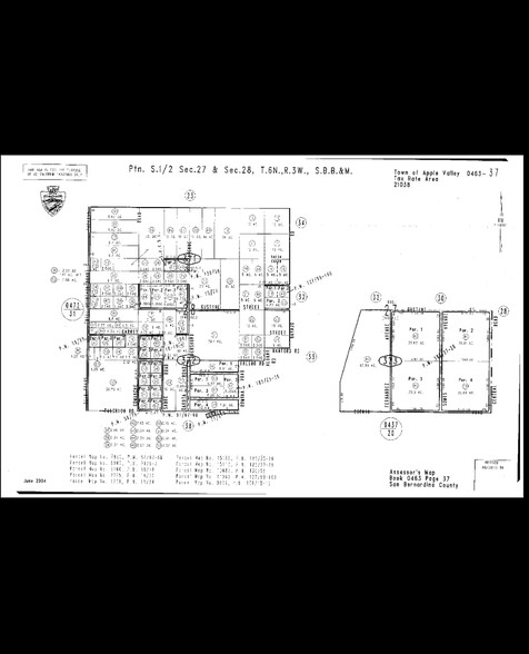 Sabre Rd, Apple Valley, CA for sale - Plat Map - Image 2 of 2