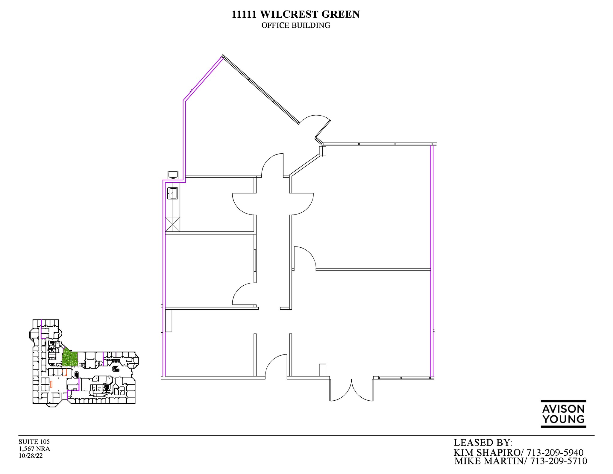 11111 Wilcrest Green Dr, Houston, TX for lease Floor Plan- Image 1 of 1