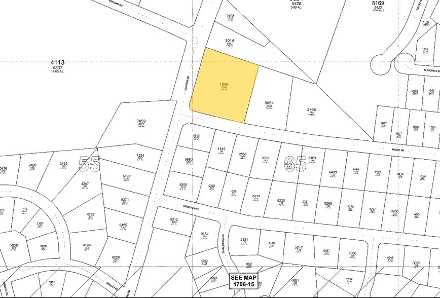 5300 Six Forks Rd, Raleigh, NC for lease - Plat Map - Image 3 of 11