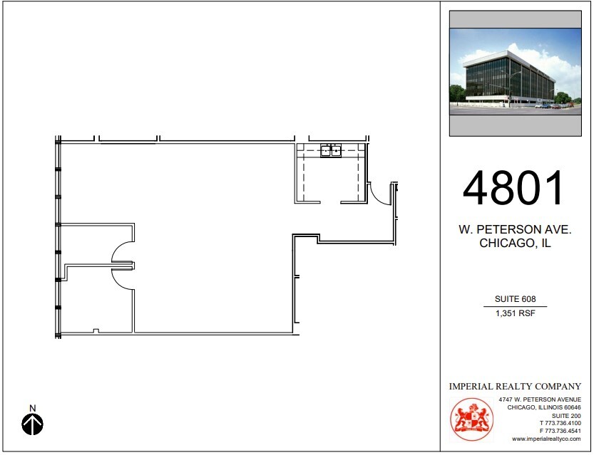 4801 W Peterson Ave, Chicago, IL for lease Floor Plan- Image 1 of 4