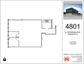 4801 W Peterson Ave, Chicago, IL for lease Floor Plan- Image 1 of 4