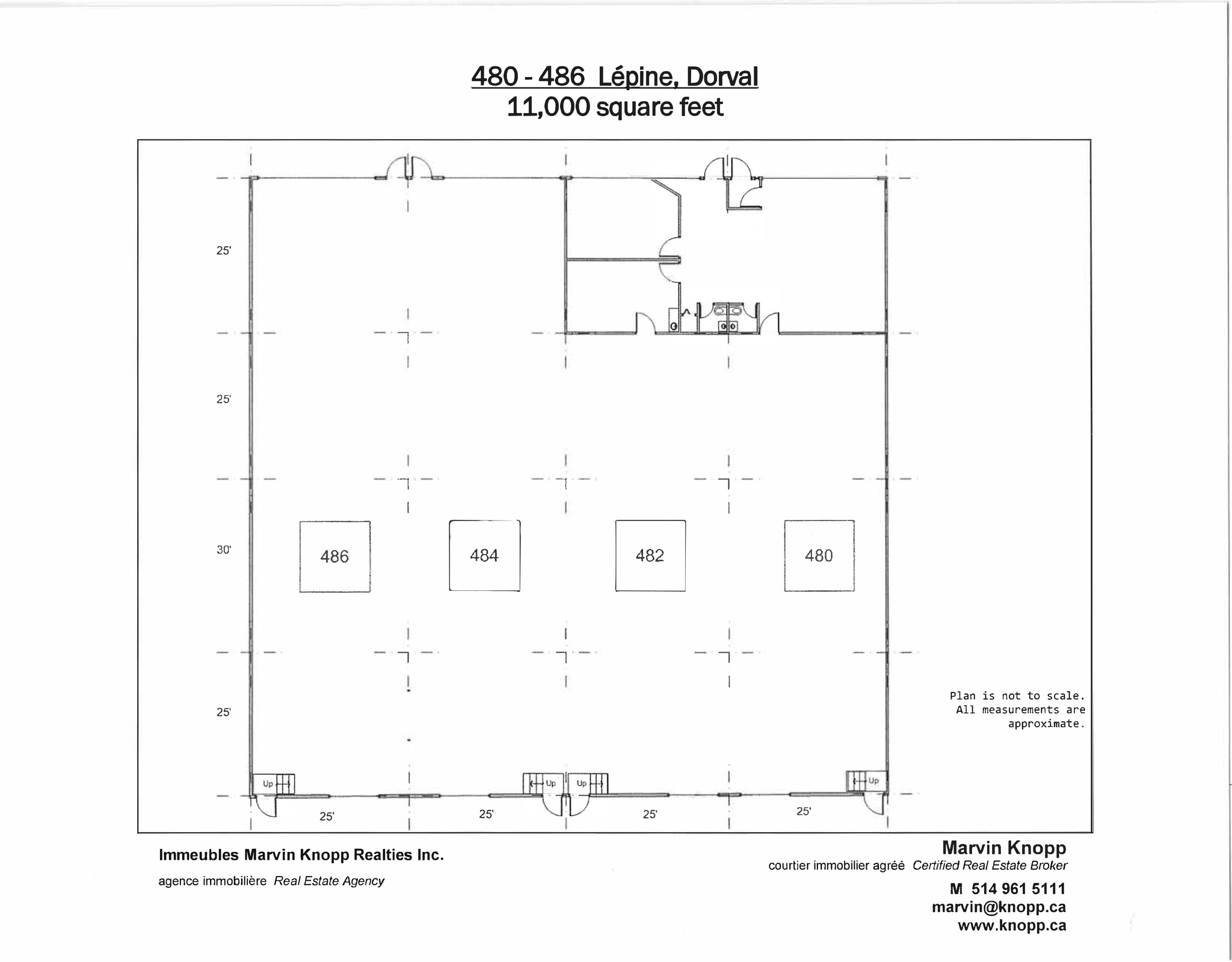 480-518 Av Lépine, Dorval, QC for lease Site Plan- Image 1 of 2