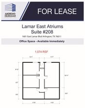 1601 E Lamar Blvd, Arlington, TX for lease Floor Plan- Image 1 of 1