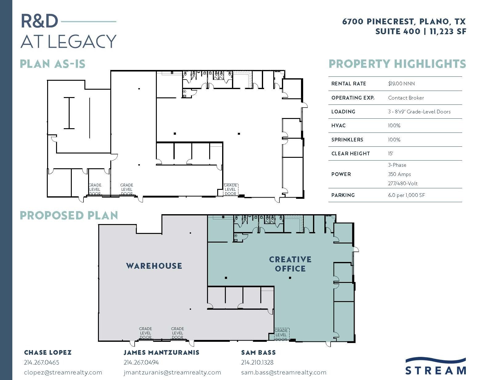 6400 Pinecrest Dr, Plano, TX for lease Floor Plan- Image 1 of 1