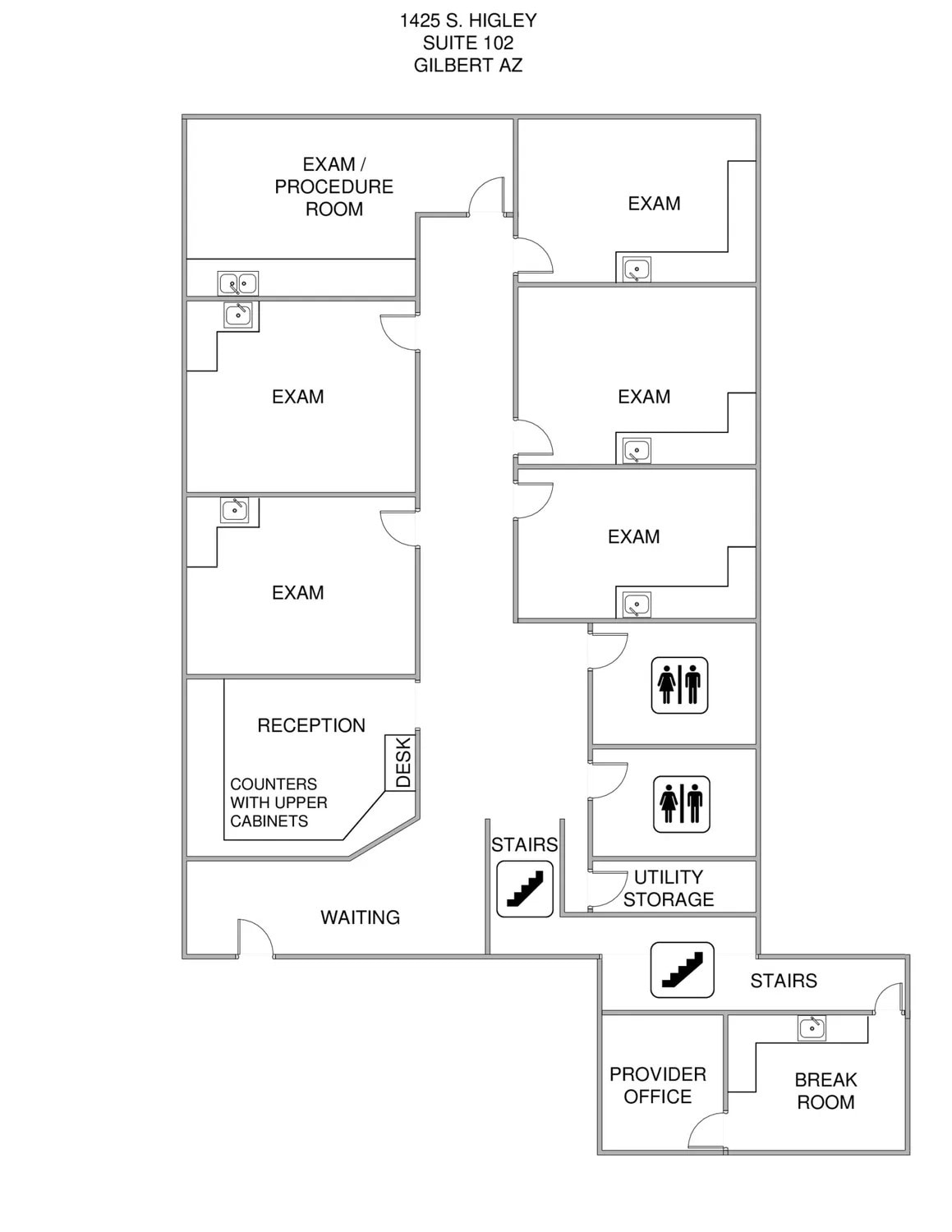 1425 S Higley Rd, Gilbert, AZ for lease Floor Plan- Image 1 of 7