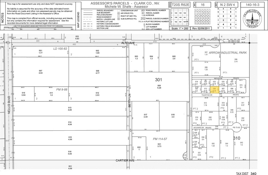 5440 Tolentino Dr, Las Vegas, NV for lease - Plat Map - Image 2 of 26