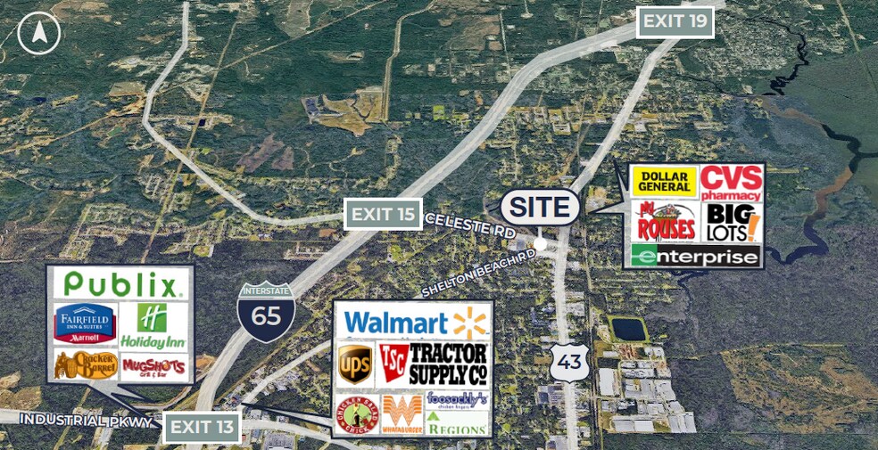109 Saraland Loop Road, Saraland, AL 36571 .66Acre Saraland