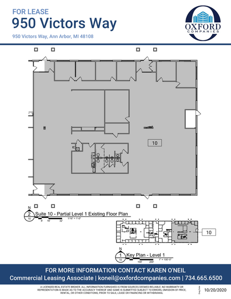 950 Victors Way, Ann Arbor, MI for lease - Floor Plan - Image 2 of 5