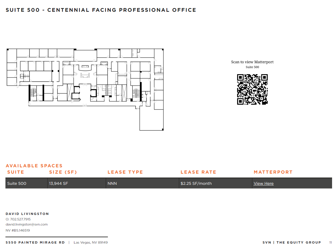 5550 Painted Mirage Rd, Las Vegas, NV for lease Floor Plan- Image 1 of 26