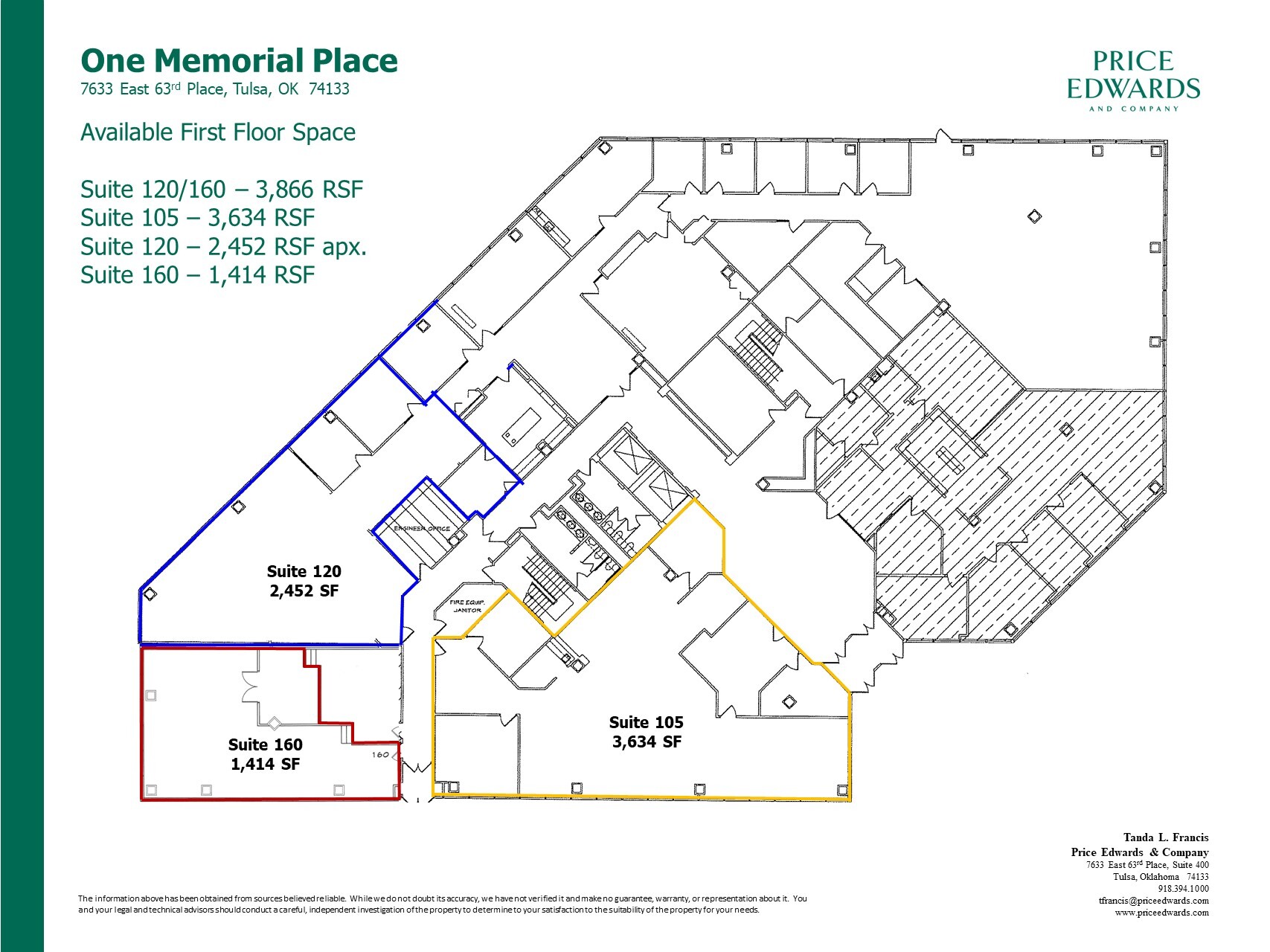 7633 E 63rd Pl, Tulsa, OK for lease Floor Plan- Image 1 of 1