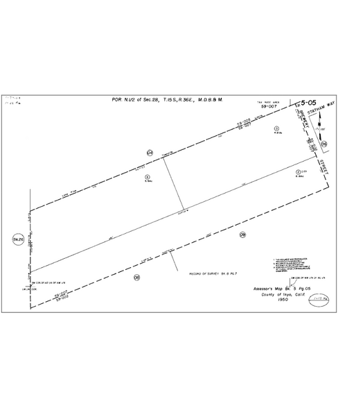 325 & 327 Brewery st, Lone Pine, CA for sale - Plat Map - Image 2 of 2