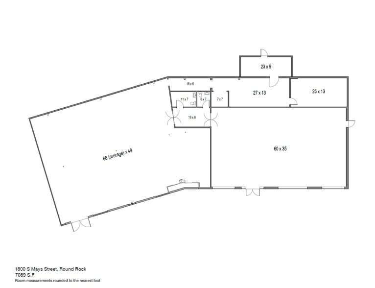 1800 S Mays St, Round Rock, TX for lease - Floor Plan - Image 2 of 5
