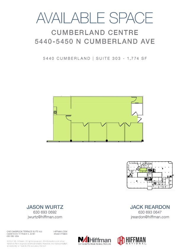 5440 N Cumberland Ave, Chicago, IL for lease Floor Plan- Image 1 of 1