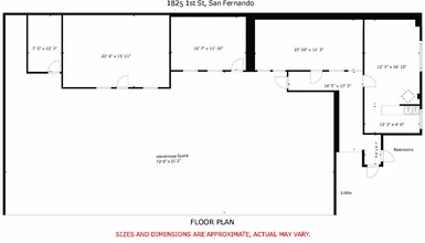 1825 1st St, San Fernando, CA for lease Floor Plan- Image 1 of 1