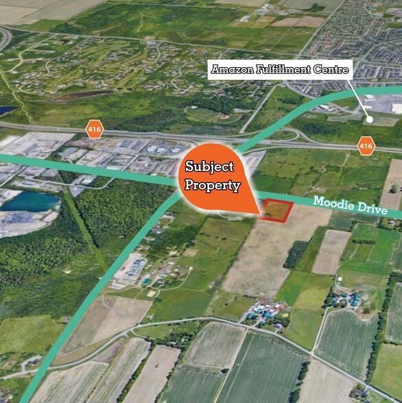 2800 Moodie Dr, Ottawa, ON for lease - Aerial - Image 2 of 2