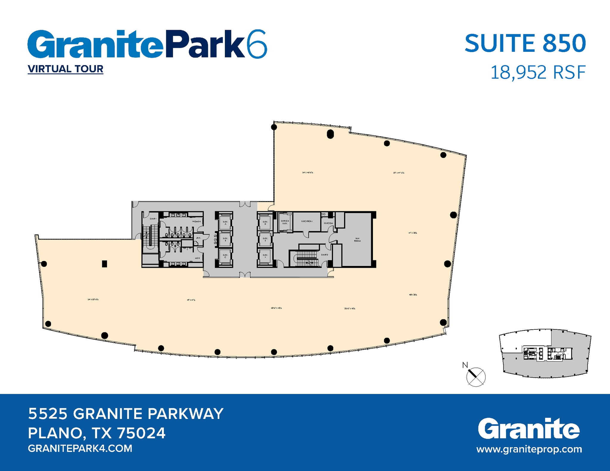 5525 Granite Parkway, Plano, TX for lease Floor Plan- Image 1 of 2