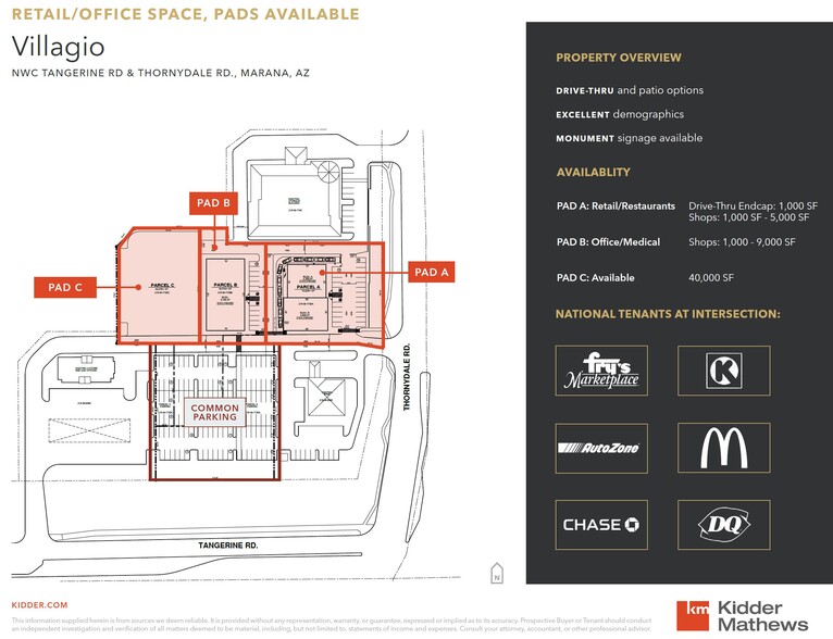 NWC Tangerine Road and Thornydale Road, Marana, AZ for sale - Site Plan - Image 2 of 3