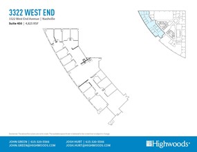 3322 West End Ave, Nashville, TN for lease Floor Plan- Image 1 of 1