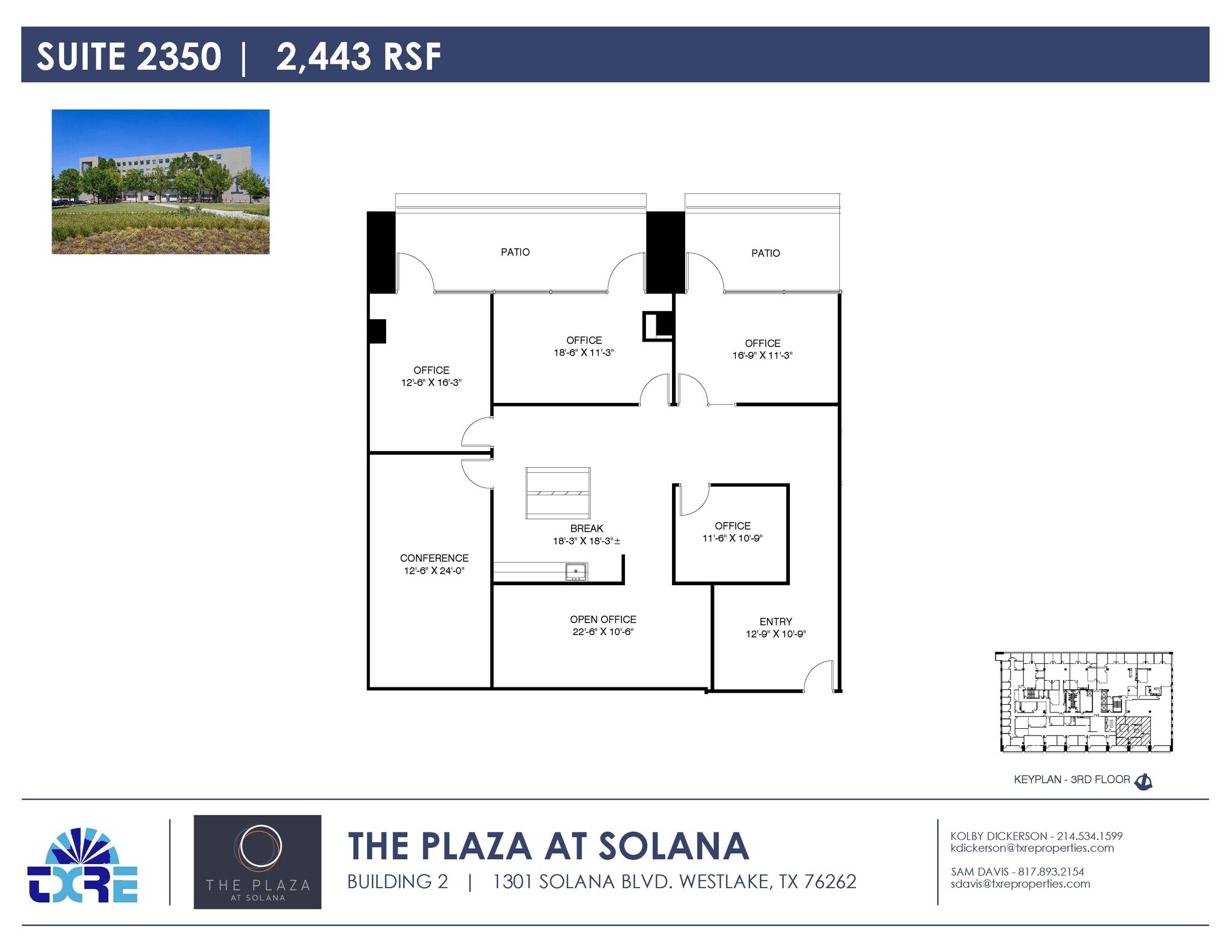 1301 Solana Blvd, Westlake, TX for lease Floor Plan- Image 1 of 1