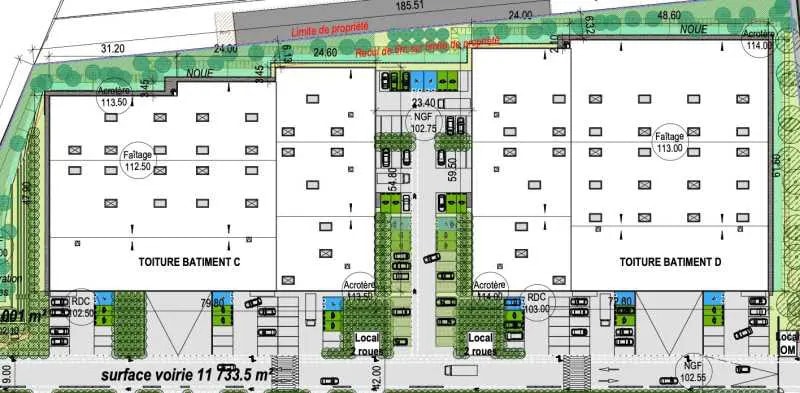 Flex in La Queue-en-Brie for lease - Floor Plan - Image 3 of 8