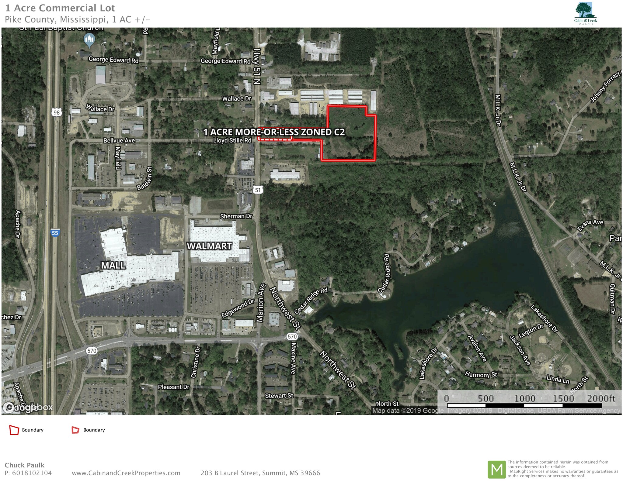 1060 Highway 98 And 51, Mccomb, MS for sale Plat Map- Image 1 of 1