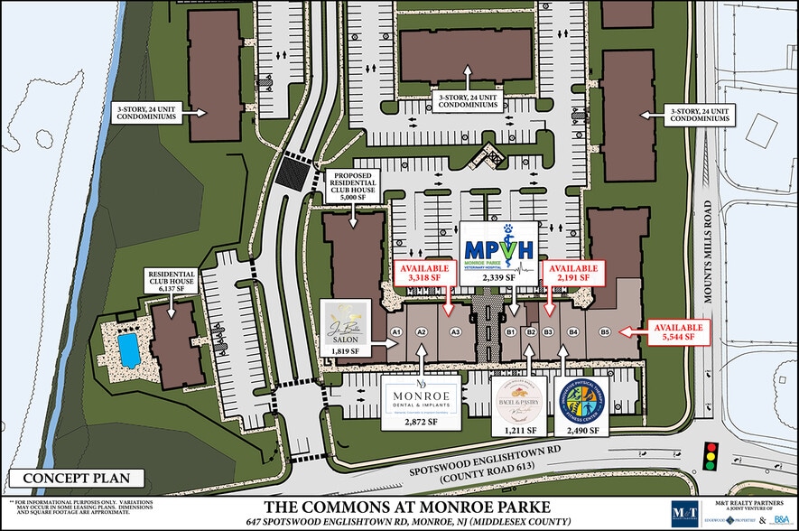 623 Spotswood-Englishtown Rd, Monroe Township, NJ for lease - Site Plan - Image 3 of 5