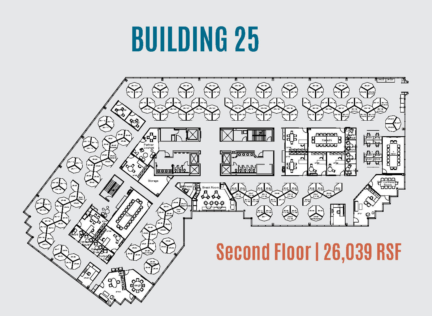 25 Tri State International, Lincolnshire, IL for lease Floor Plan- Image 1 of 7