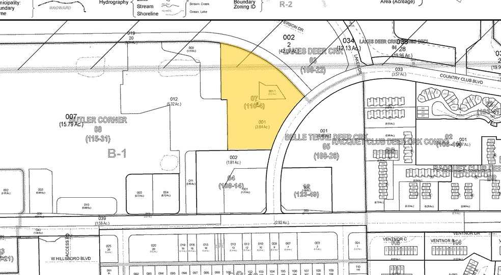 3401 Deer Creek Country Club Blvd, Deerfield Beach, FL for lease - Plat Map - Image 2 of 6