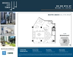 80 SW 8th St, Miami, FL for lease Site Plan- Image 1 of 5