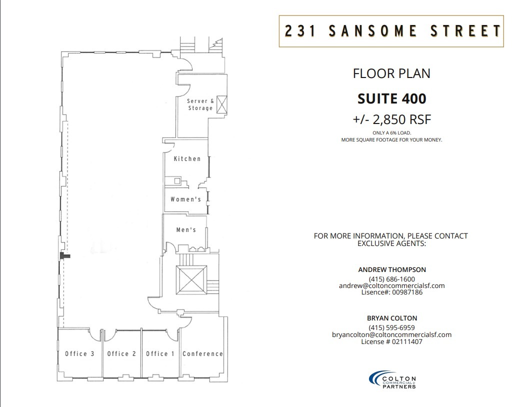 231 Sansome St, San Francisco, CA for lease Floor Plan- Image 1 of 1