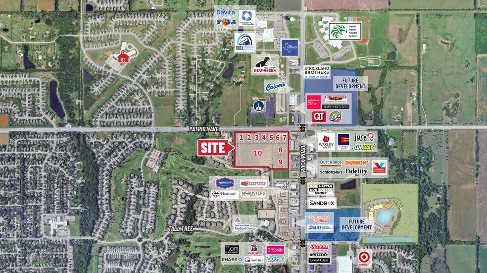 Patriot Ave, Derby, KS for sale - Aerial - Image 1 of 3