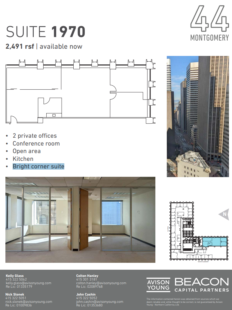 44 Montgomery St, San Francisco, CA for lease Floor Plan- Image 1 of 2