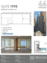 44 Montgomery St, San Francisco, CA for lease Floor Plan- Image 1 of 2