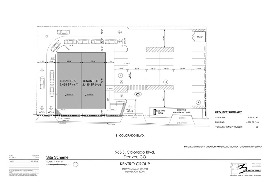 945-965 S Colorado Blvd, Denver, CO for lease - Site Plan - Image 3 of 6