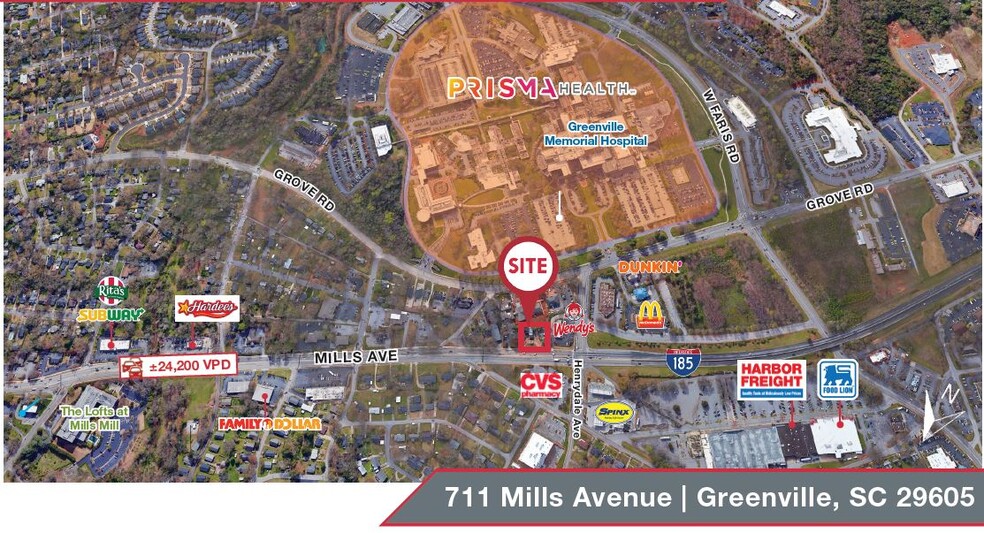 711 Mills Ave, Greenville, SC for lease - Building Photo - Image 2 of 4