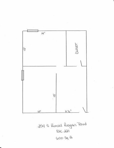 254 S Ronald Reagan Blvd, Longwood, FL for lease - Floor Plan - Image 3 of 4