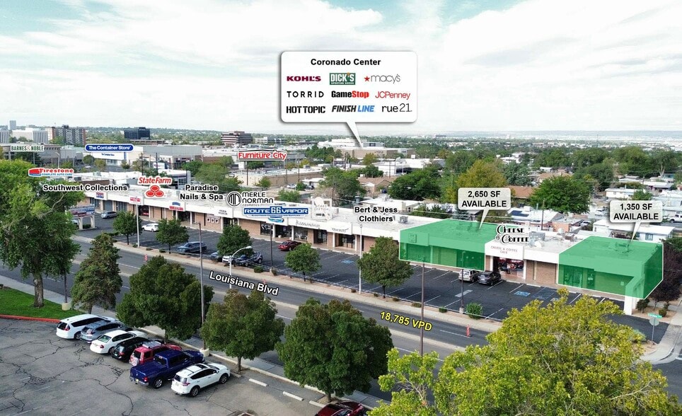 2633-2685 Louisiana Blvd NE, Albuquerque, NM for lease - Building Photo - Image 1 of 9