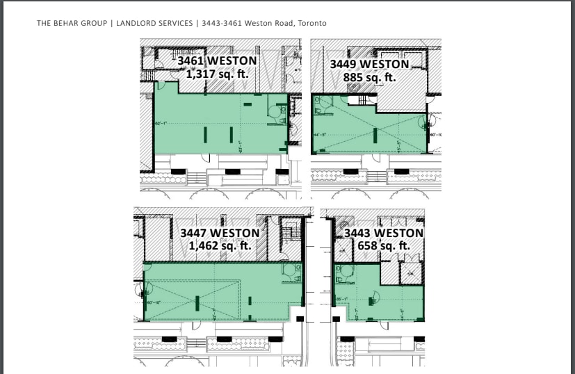 3439-3461 Weston Rd, Toronto, ON for lease Floor Plan- Image 1 of 1